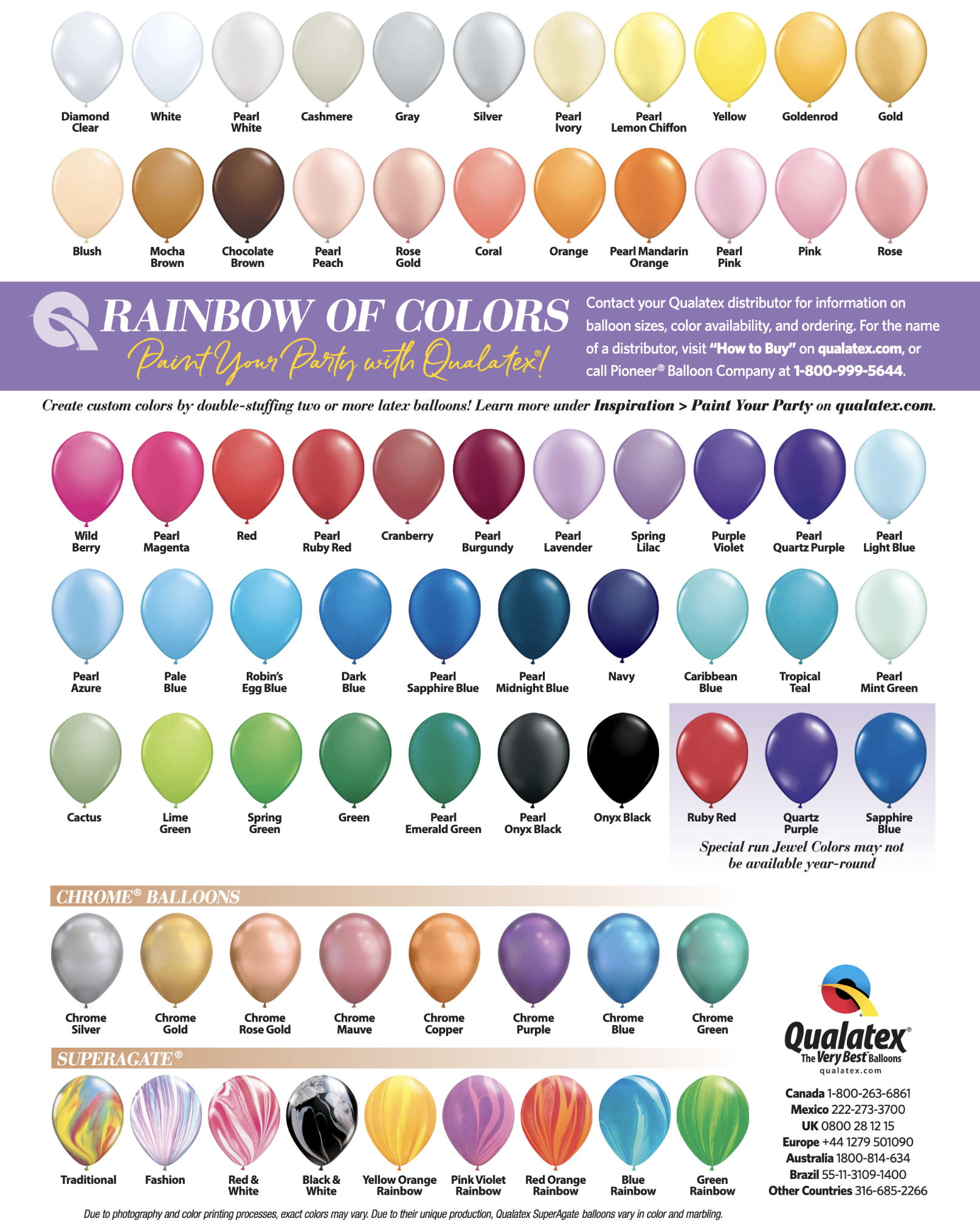 Rainbow of Colors: Color Charts — Inflated Creations